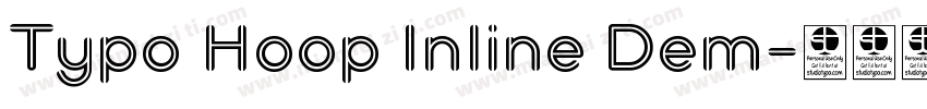 Typo Hoop Inline Dem字体转换